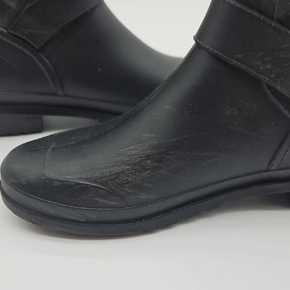 Capelli of New York Black Quilted Rain Boots